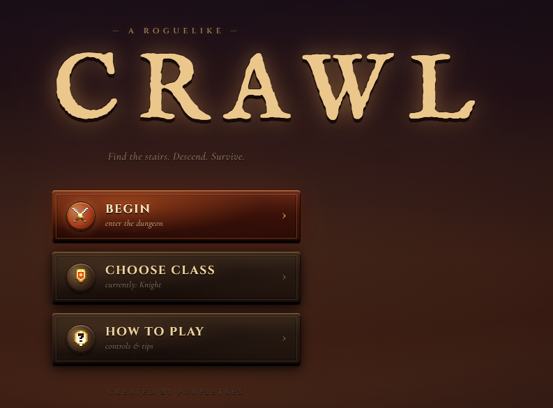 Dungeon Crawl title screen
